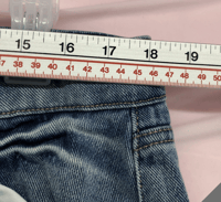 Image 4 of New Time and Tru High Rise Distressed Straight Crop Jeans Size 18 Women Casual