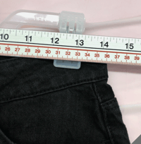 Image 4 of New Time and Tru High Rise Black Denim Straight Crop Jeans Size 8 Women Casual