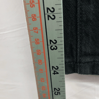 Image 5 of New Time and Tru High Rise Black Solid Straight Crop Jeans Size 10 Women Casual