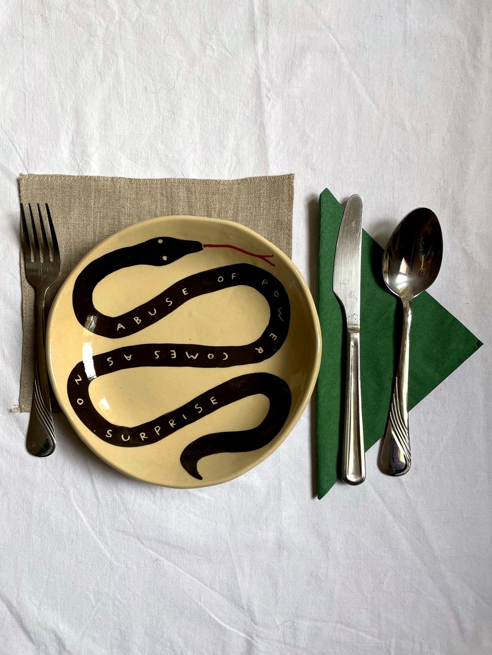 Image of Abuse of Power Snake Deep Plate