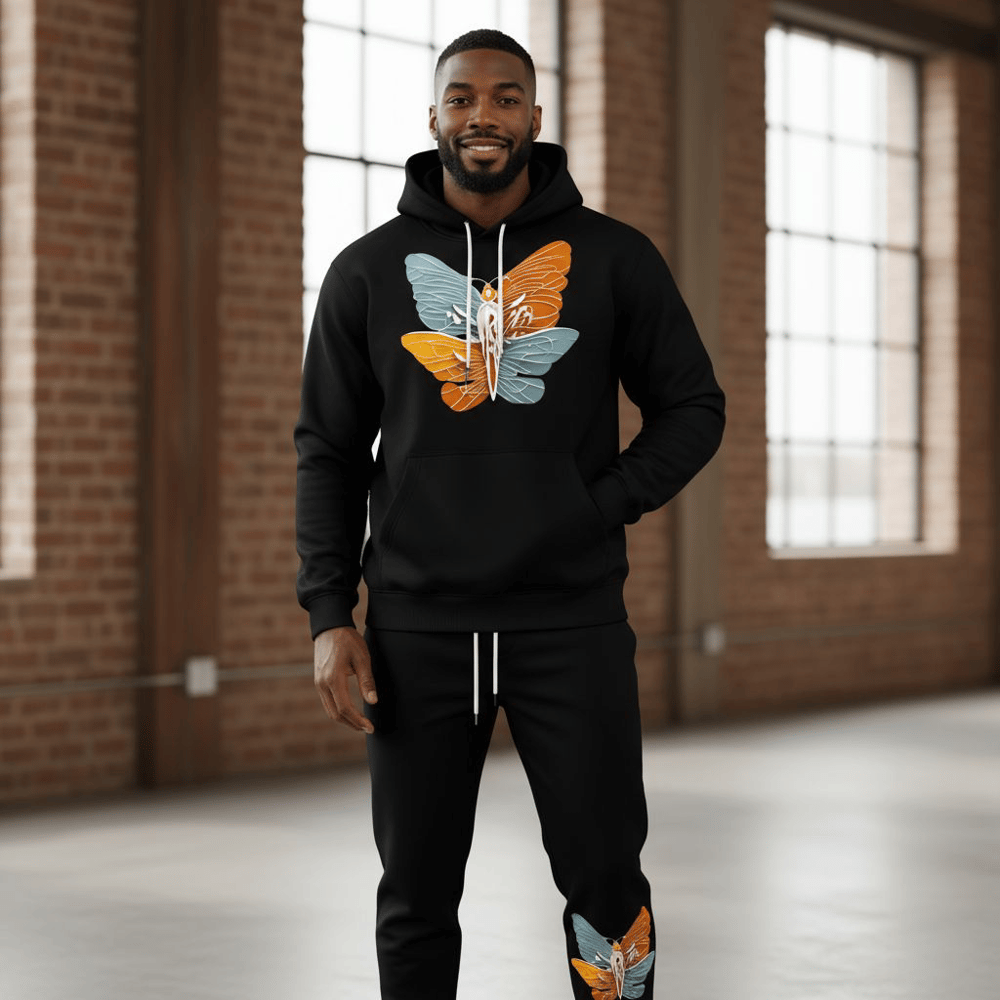 Image of Black STAY FLY STAY HUMBLE SWEAT SUIT 