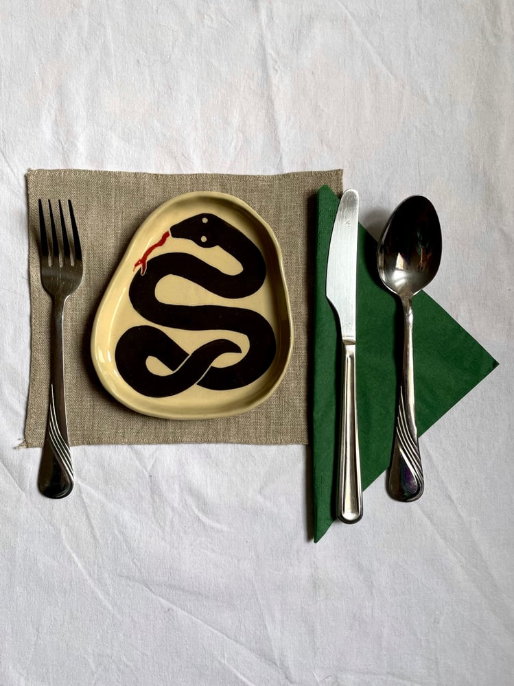 Image of Snake Plate in Organic Shape