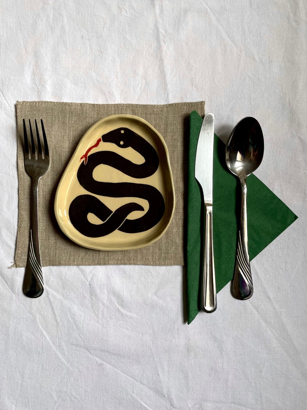 Image of Snake Plate in Organic Shape