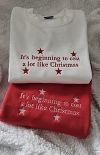 Image 1 of Cost a lot like Christmas hoodie