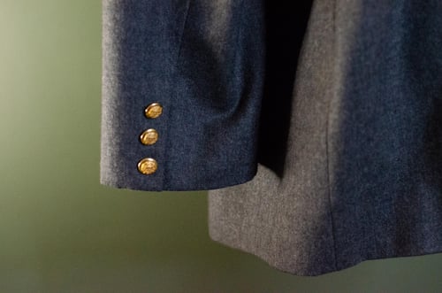 Image of Vintage Charcoal Lord & Taylor Double Breasted Blazer