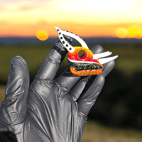 Image 2 of Chameleon skull pendant 