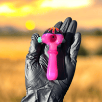 Image 3 of Pink spoon with wig wag