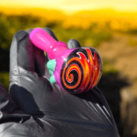 Image 1 of Pink spoon with wig wag