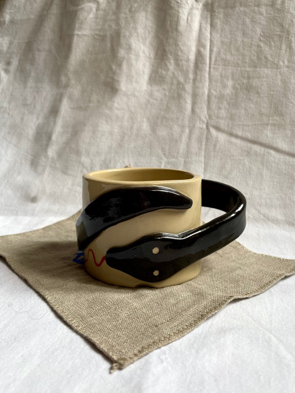 Image of Sculpted Snake Mug no.1