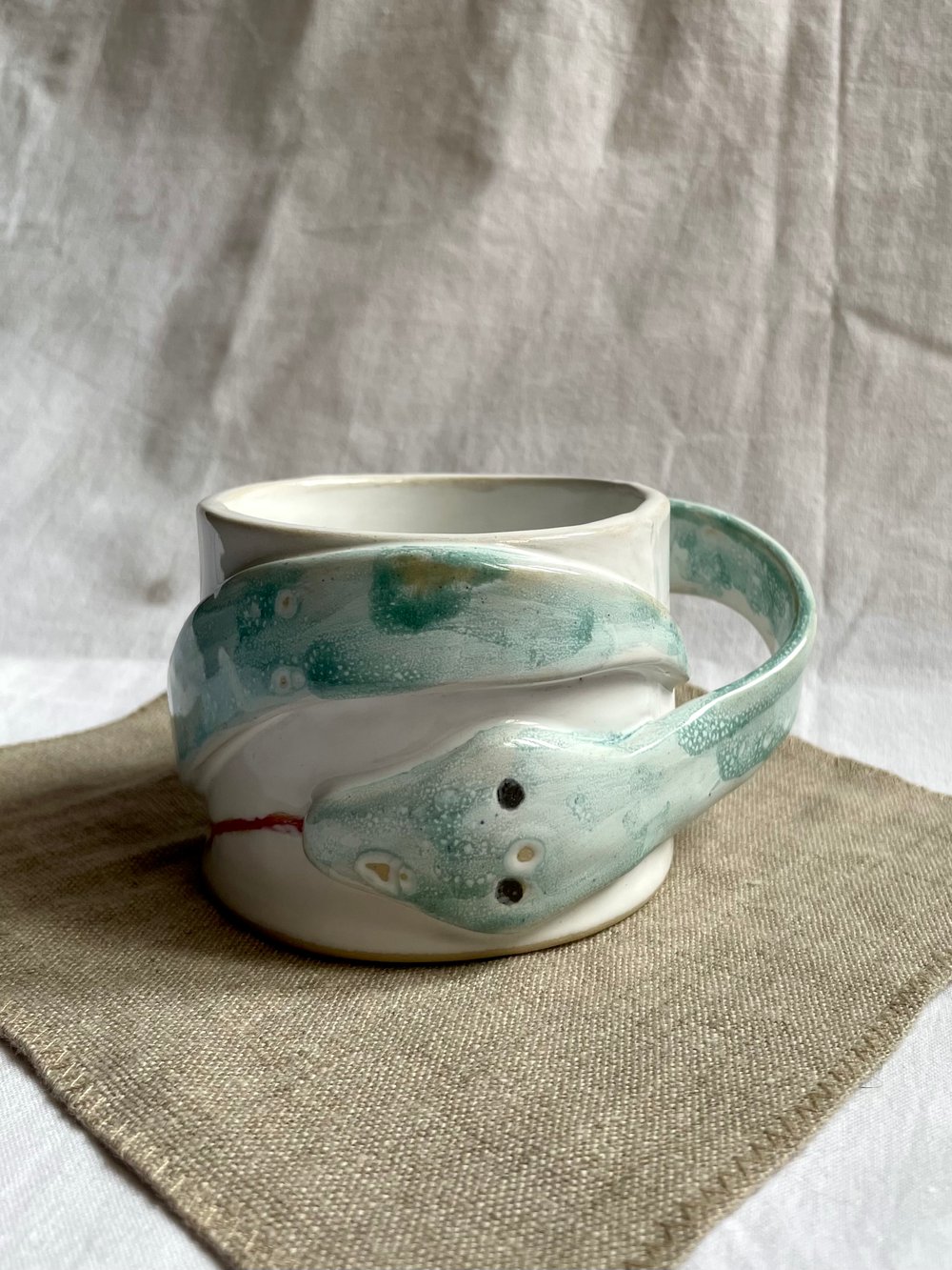 Image of Sculpted Snake Mug no.2