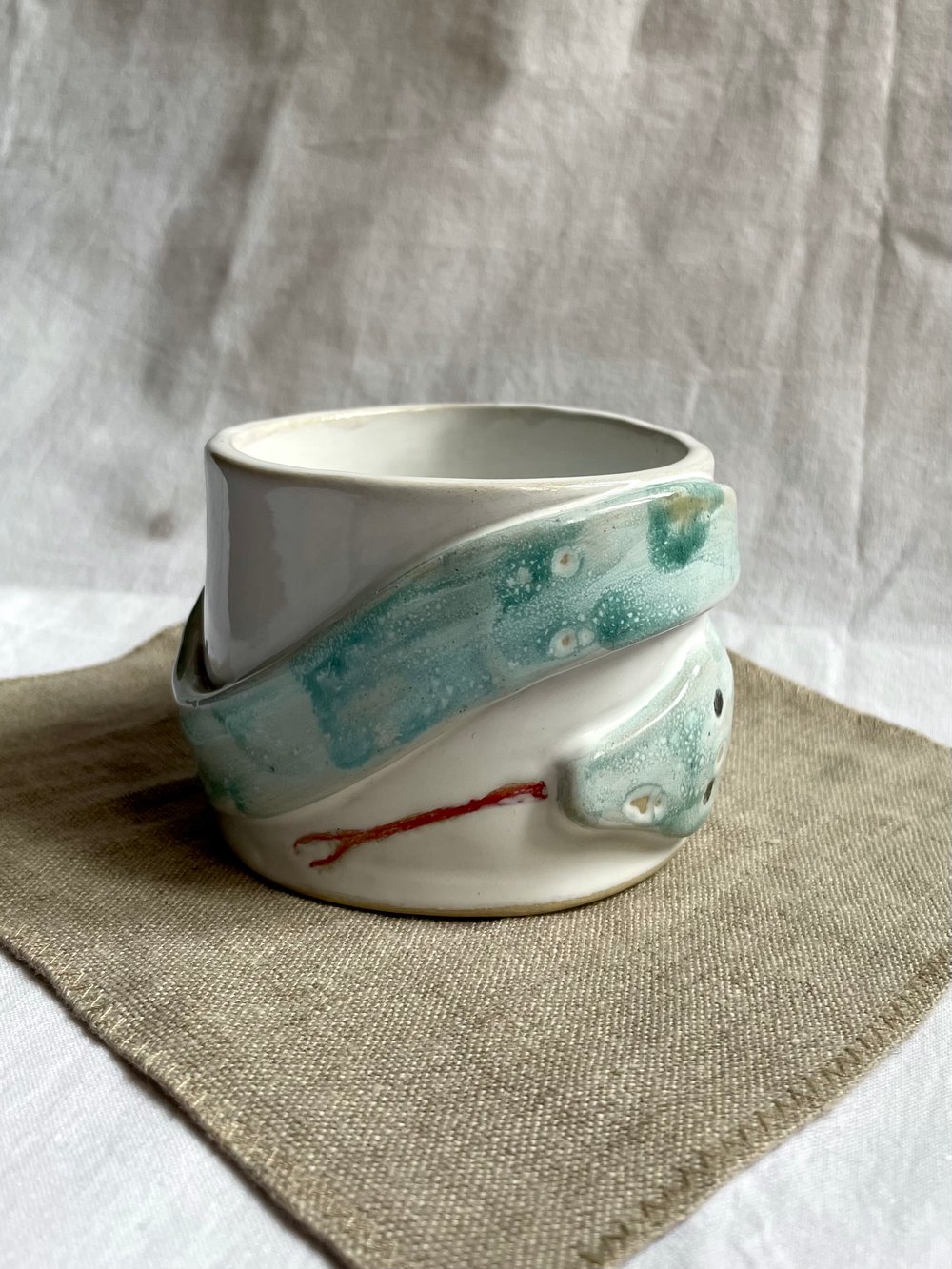 Image of Sculpted Snake Mug no.2