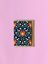 Image 1 of Carte de Voeux COEURS & FLEURS