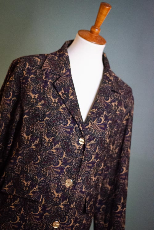 Image of Vintage Sherrice Paisley Long Line Blazer