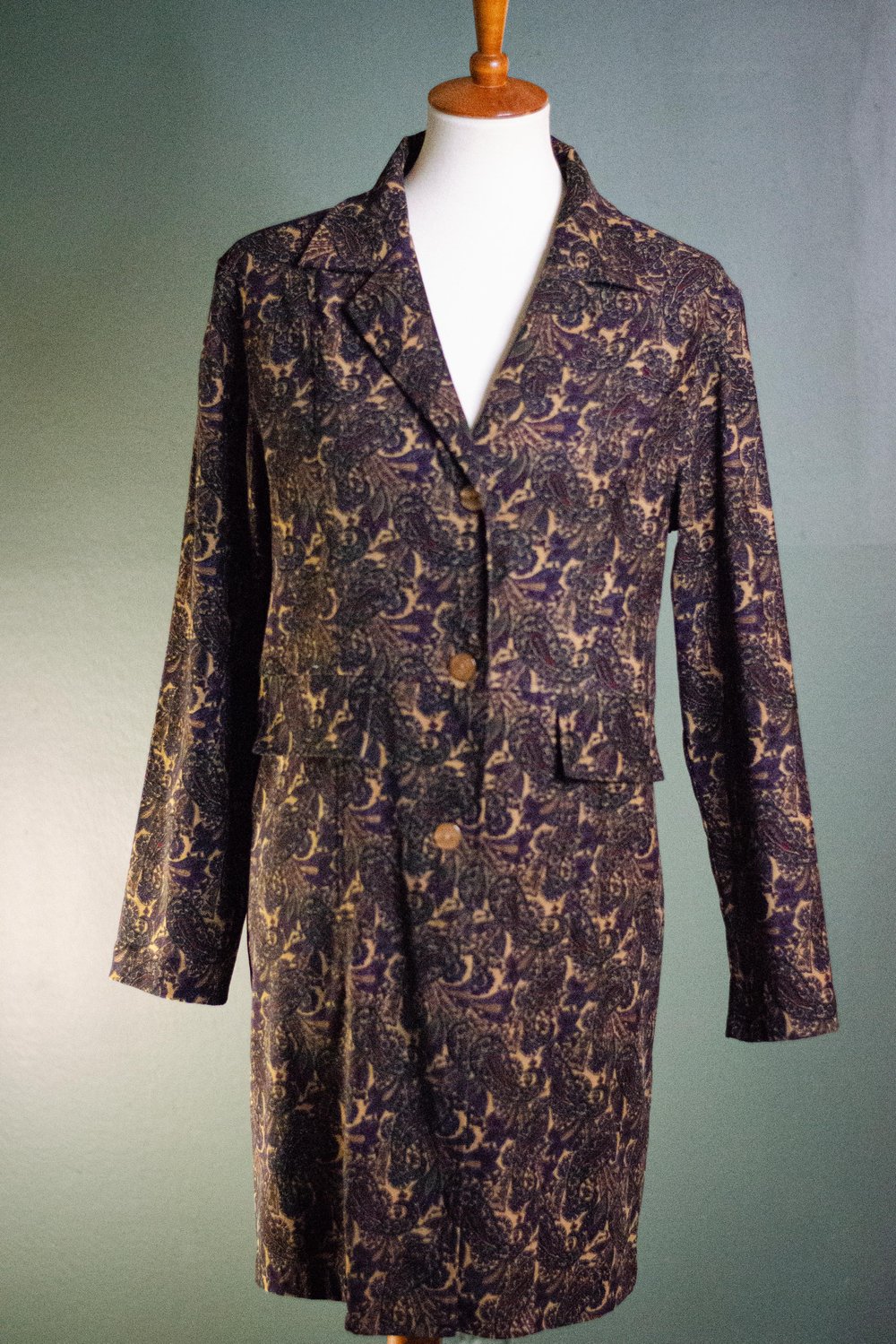 Image of Vintage Sherrice Paisley Long Line Blazer