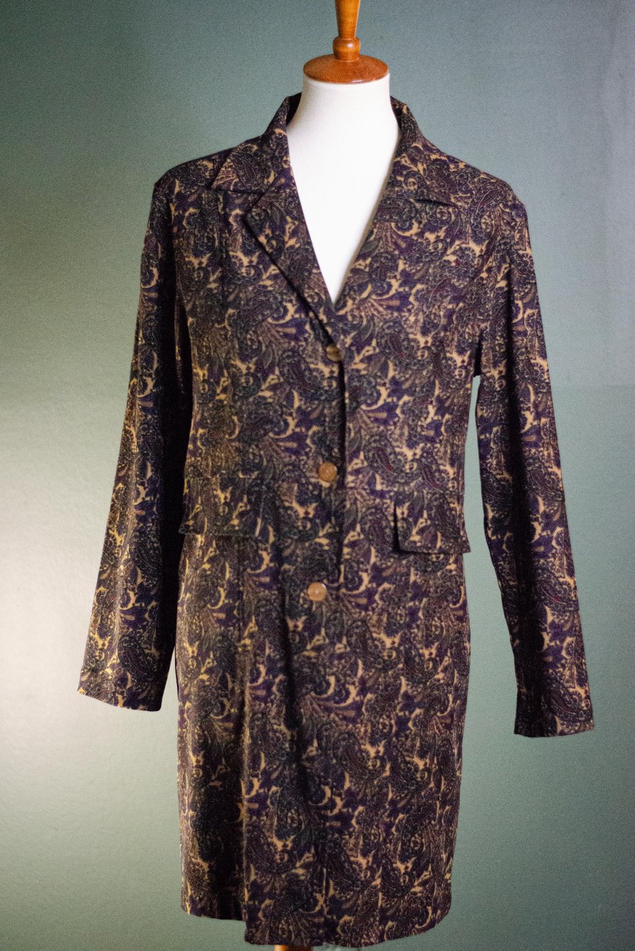 Image of Vintage Sherrice Paisley Long Line Blazer