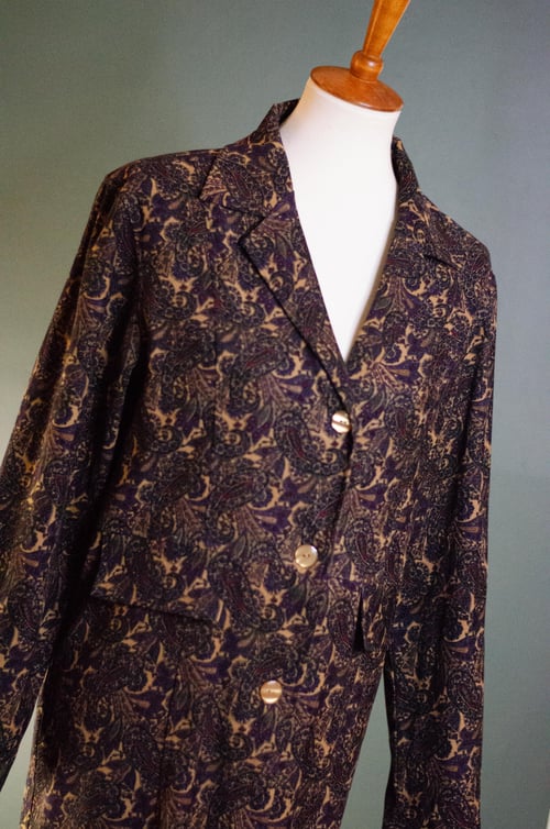 Image of Vintage Sherrice Paisley Long Line Blazer