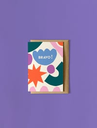 Image 1 of Carte de Voeux "Bravo" - Shapes