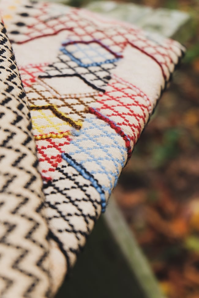 Large Swedish Vintage Wall Hanging