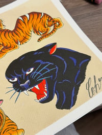 Image 2 of Cats flash sheet print 🐅