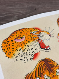 Image 4 of Cats flash sheet print 🐅