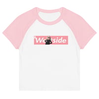 Image 2 of Women’s micro rib breast cancer support Tee