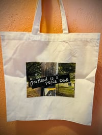 Image 2 of anti-fascist tote bag