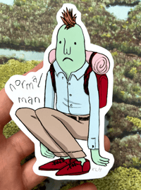 Image 2 of Normal Man sticker