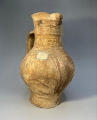 Image 1 of Medieval; Late Thirteenth Century Baluster Jug; Lyonnais, France.
