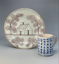 Image 2 of A Very Rare English Delftware Mugg; Early Eighteenth Century, Bristol.