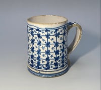 Image 1 of A Very Rare English Delftware Mugg; Early Eighteenth Century, Bristol.