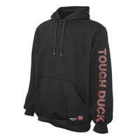 Image 3 of WJ40 Pullover Tough Duck Logo Hoodie- Black