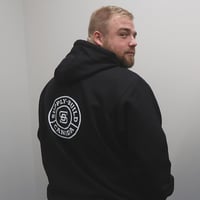 Image 2 of WJ40 Pullover Tough Duck Logo Hoodie- Black