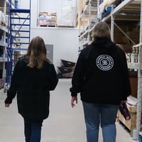 Image 5 of WJ40 Pullover Tough Duck Logo Hoodie- Black