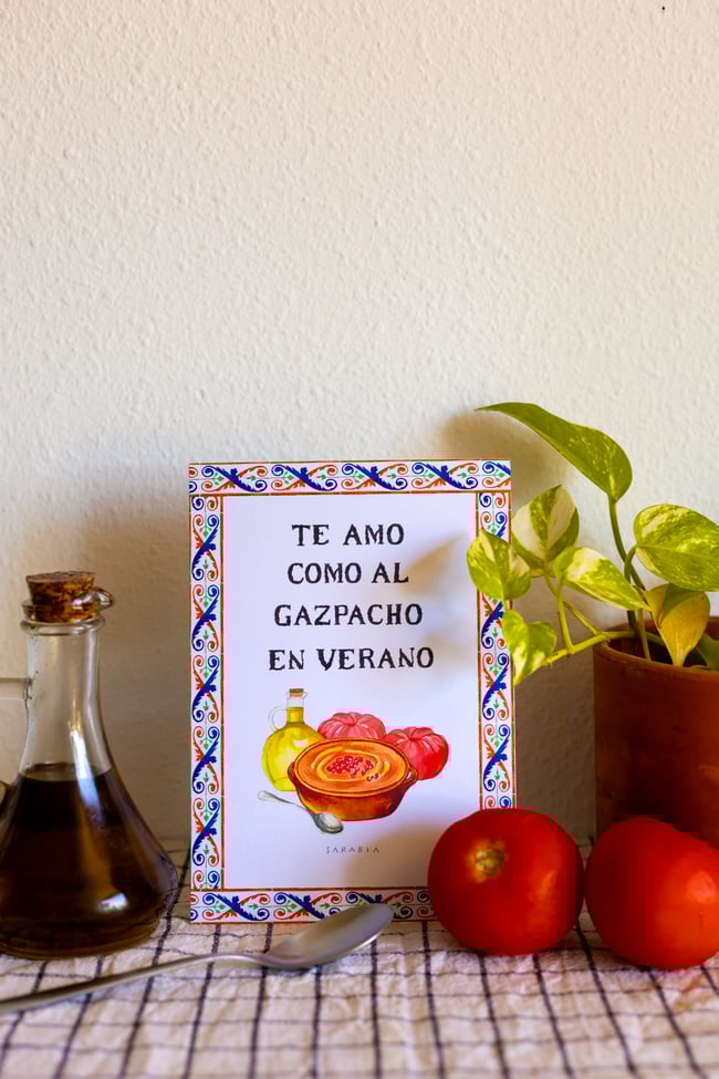 Te amo como el Gazpacho en verano