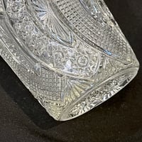 Image 9 of Seau à glaçons en cristal taillé rétro et anses chrome  - seau à glace vintage 1960