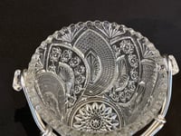 Image 7 of Seau à glaçons en cristal taillé rétro et anses chrome  - seau à glace vintage 1960