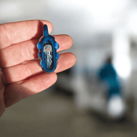 Faceted jellyfish cave pendant 