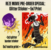 Image 1 of [LIMITED PRE-ORDER] REZE Glitter Sticker + Special Bundle!