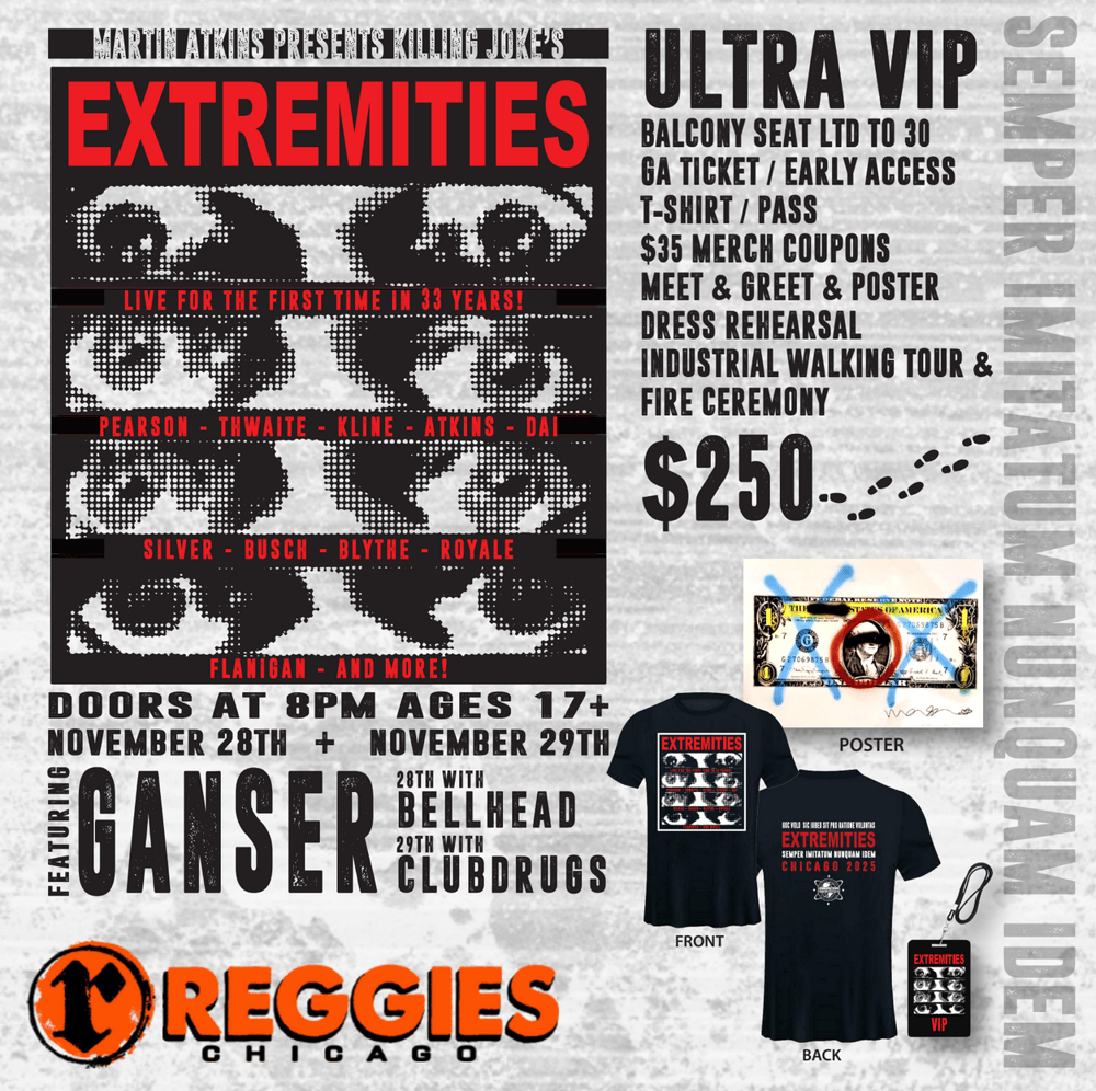 Image of  Ultra VIP - November 29th - Martin Atkins Presents Extremities