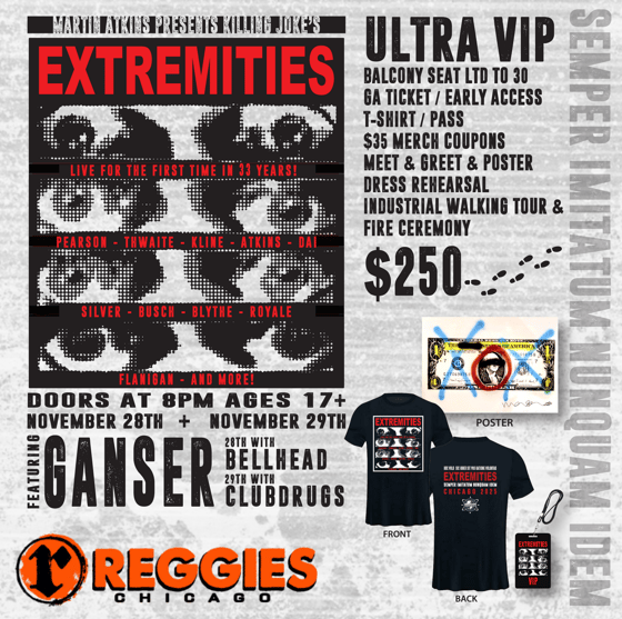Image of  Ultra VIP - November 29th - Martin Atkins Presents Extremities