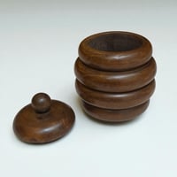 Image 4 of Nécessaire de fumeur Art Déco en bois tourné - 1930 - Boîtes en bois tourné cendrier Art déco