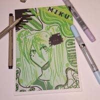 Cool green Miku fanart