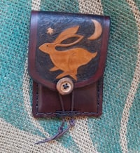 Image 1 of Card wallet with hare, moon and star