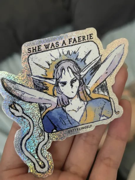Image of She was a faerie sticker x2 pack
