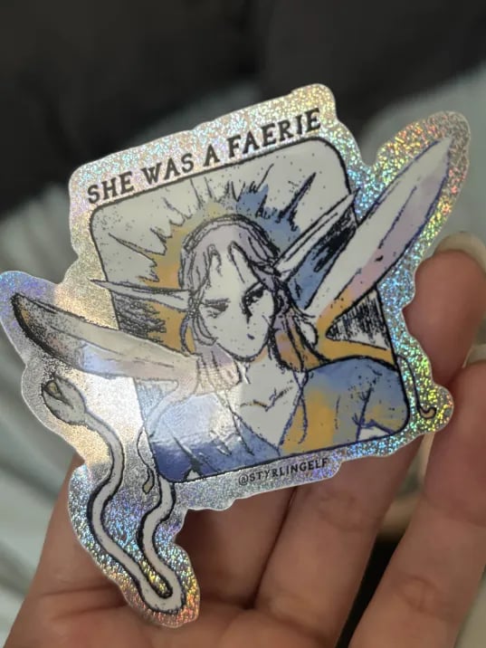 Image of She was a faerie sticker x2 pack