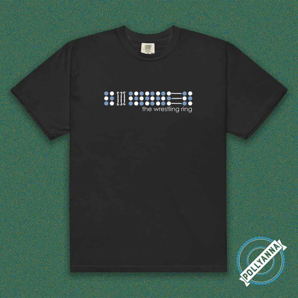 the wrestling ring dots (black or grey) tee
