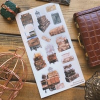 Image 2 of Antique Luggage Sticker Sheet