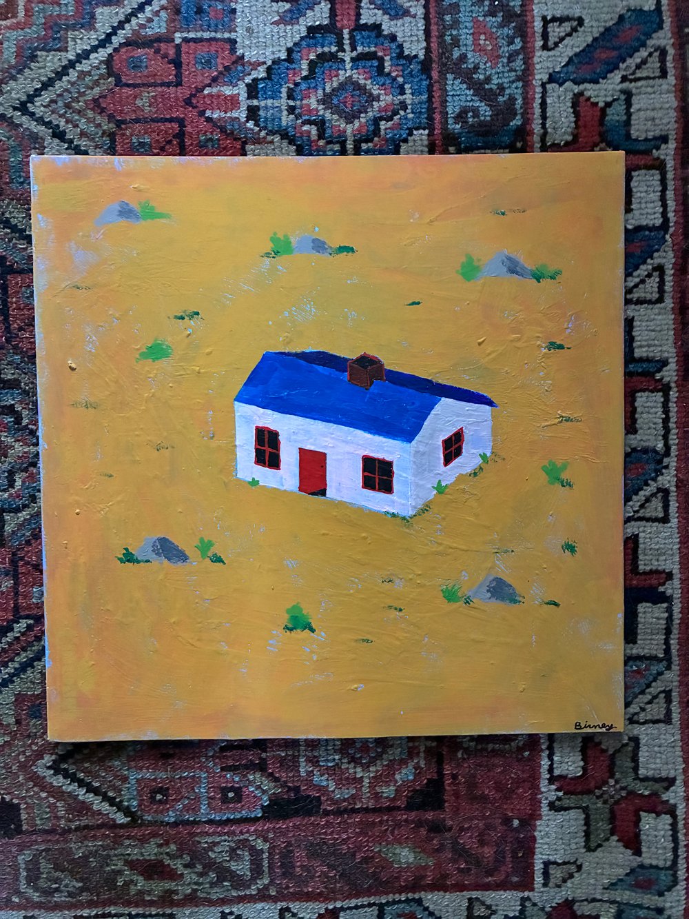 Tux and Fanny painting - Underwater House