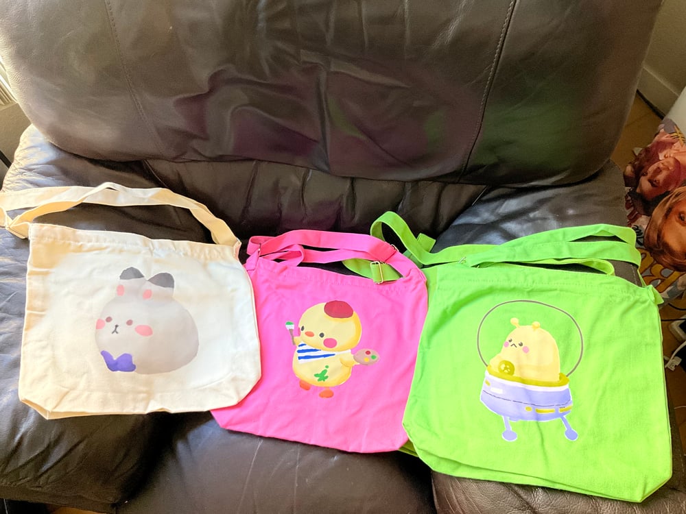 Image of Zippered tote bags (Made-to-order)