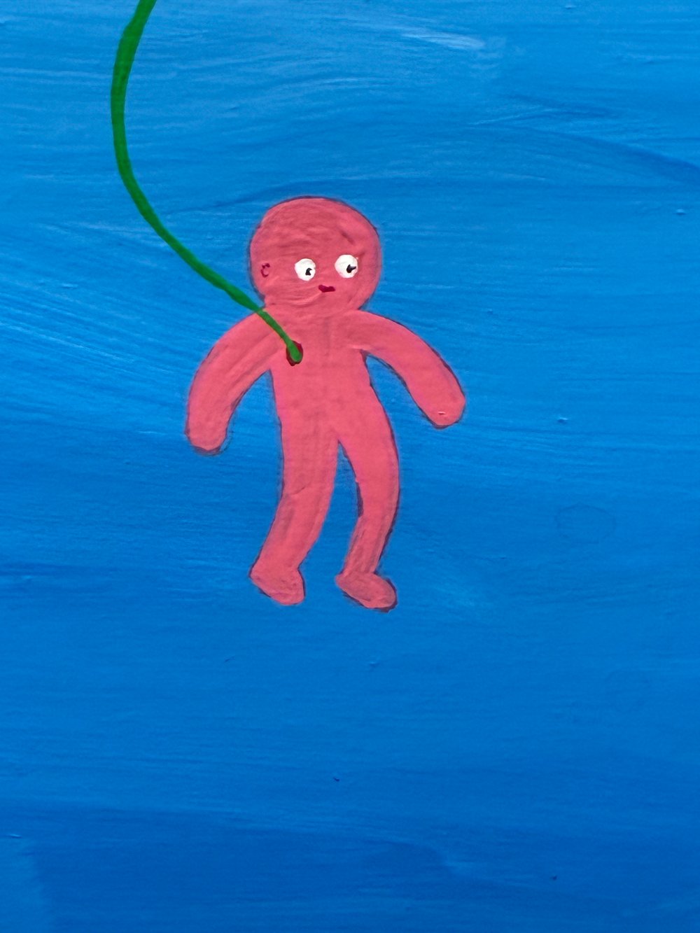 Tux and Fanny painting - Into the Blue